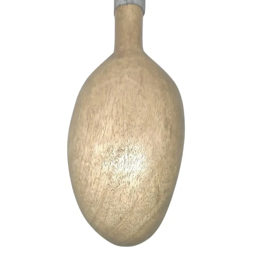 Vintage Primitive Wooden Grain Scoop T-Handle Hand Carved Flour Sugar Shovel